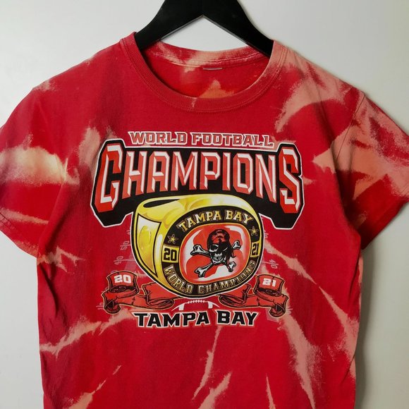 NFL Tops World Football Champions Tampa Bay T Shirt Sports Tie Dye
